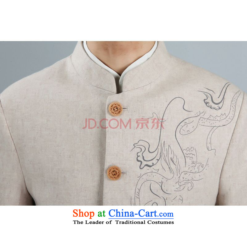 Picking frequency men Chinese tunic jacket collar wool? Tang jackets men Tang dynasty long-sleeved sweater gray XL, picking frequency , , , shopping on the Internet