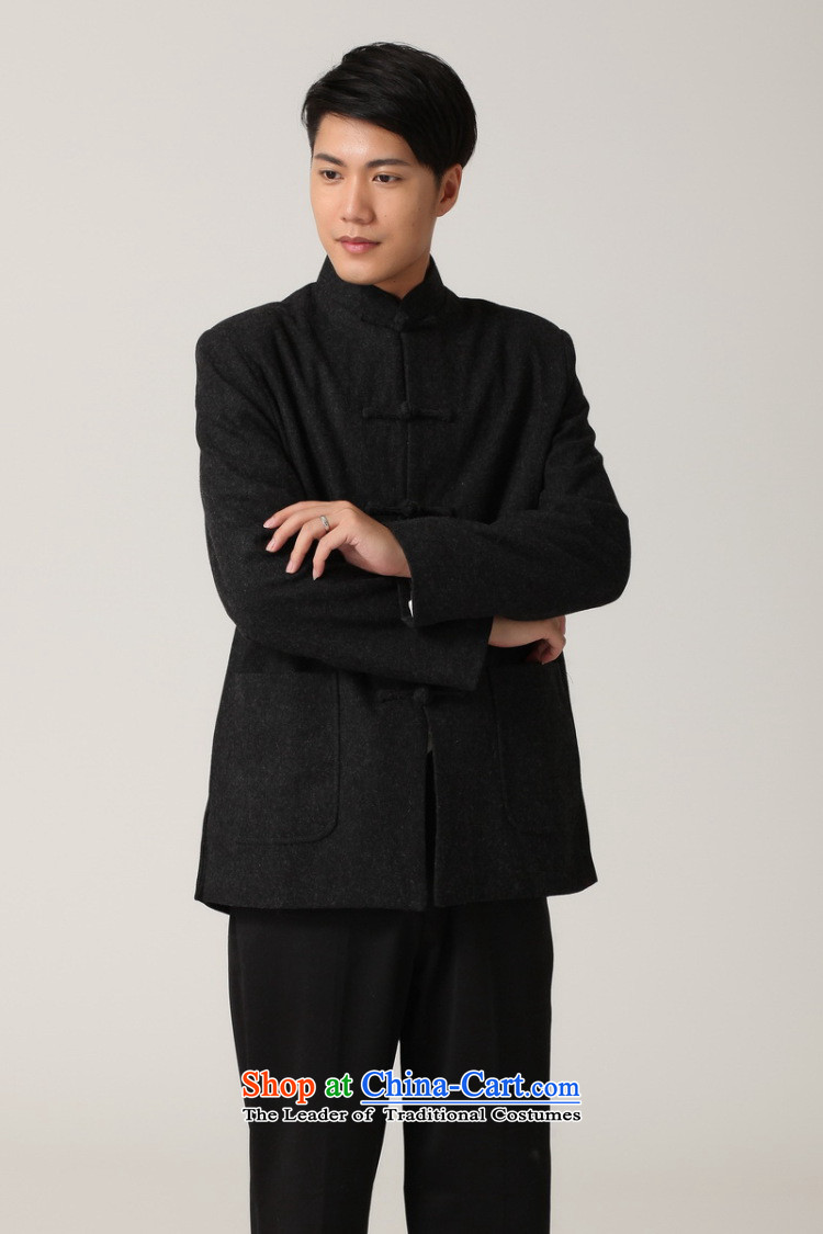 Picking frequency men Tang long-sleeved shirt with Men's Mock-Neck Chinese tunic of ethnic Han-black jacket - 2 White Tang L picture, prices, brand platters! The elections are supplied in the national character of distribution, so action, buy now enjoy more preferential! As soon as possible.