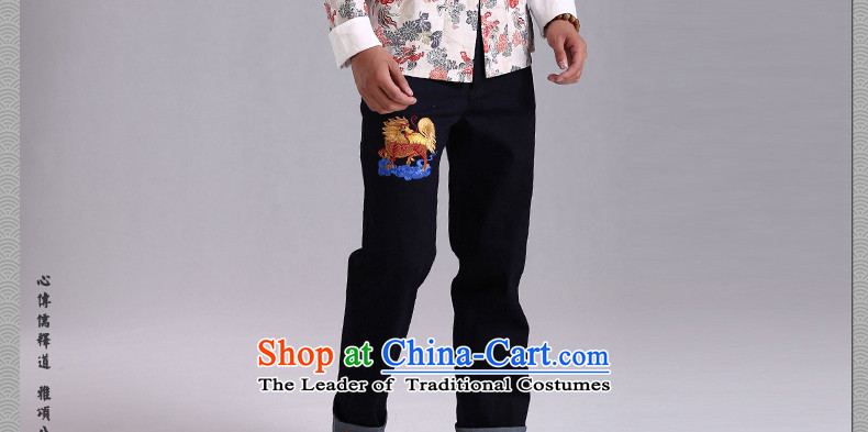 3 China wind ink unicorn stamp Tang Dynasty Men long-sleeved shirt, Chinese shirt shirts Sau San male and gray bottom UNICORN (S) pictures, prices of small, brand platters! The elections are supplied in the national character of distribution, so action, buy now enjoy more preferential! As soon as possible.