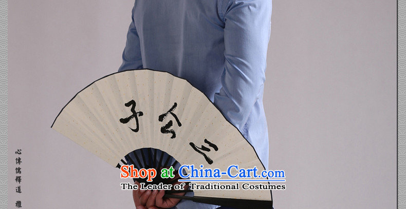 Cd 3 China wind blue lotus embroidery collar shirts and cultivating the long-sleeved shirt chinese ties up leisure Tang-black. (M) pictures, prices, brand platters! The elections are supplied in the national character of distribution, so action, buy now enjoy more preferential! As soon as possible.