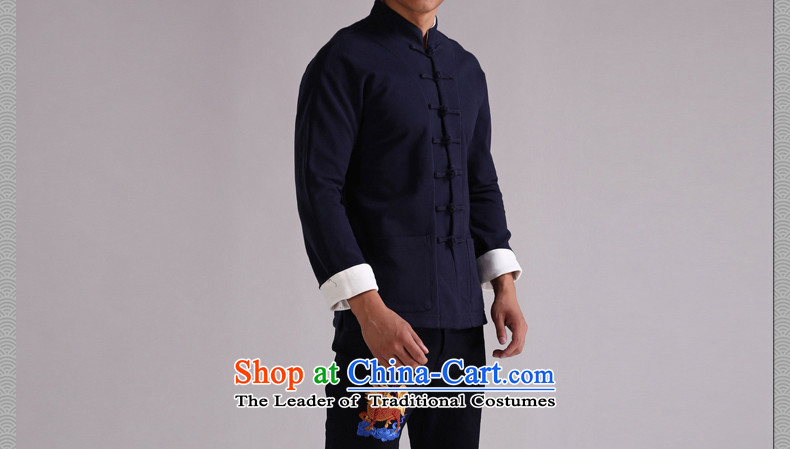 Cd 3 China wind Qinglong improved Tang dynasty sweater and stylish dragon embroidered jacket Chinese Youth Sau San Thick purple small (S) flows from the spring and autumn picture, prices, brand platters! The elections are supplied in the national character of distribution, so action, buy now enjoy more preferential! As soon as possible.