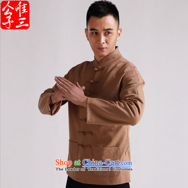 Cd 3 China wind Wolong tray clip stylish embroidered dragon Tang dynasty improved Sau San national costumes of young men from the chinese black jacket (XXL), CD 3 , , , movement shopping on the Internet