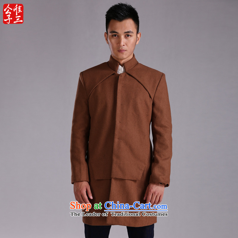 Cd 3 China wind no phase windbreaker collar wool coat male improvement? Tang Dynasty Chinese men's National Autumn jacket and color giant (XL), CD 3 , , , shopping on the Internet
