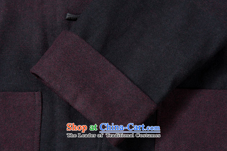Jinhua men in Tang Dynasty older high gross? Tang Dynasty Chinese tunic jacket Chinese collar wool Tang dynasty dark red black 170/92A(XL) picture, prices, brand platters! The elections are supplied in the national character of distribution, so action, buy now enjoy more preferential! As soon as possible.