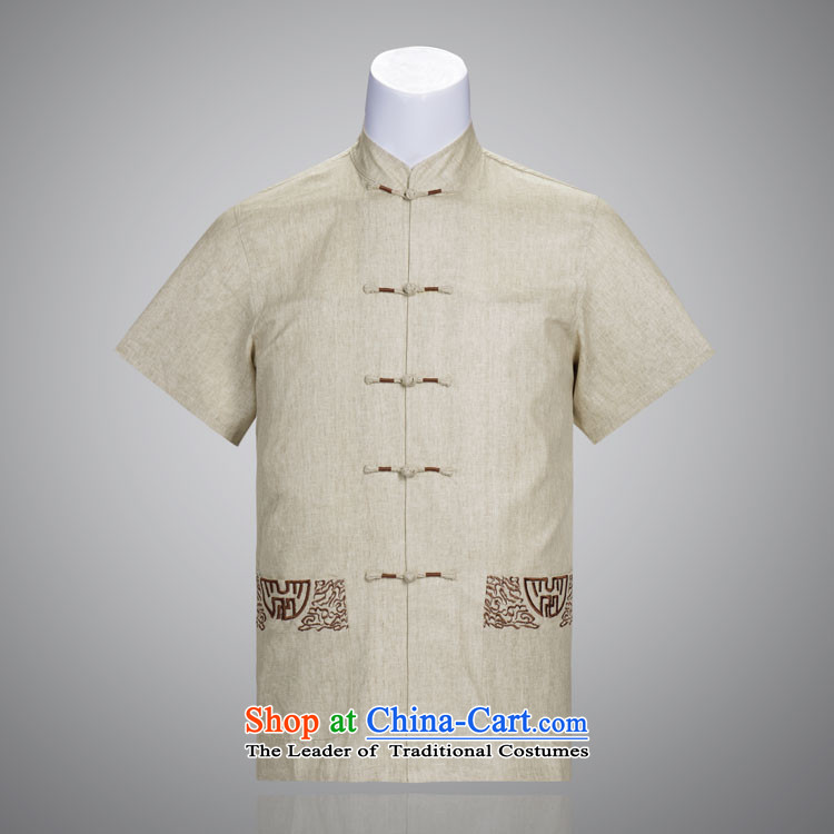 Jinhua upscale male cotton linen Tang dynasty summer short-sleeved manually. Older Chinese Disc summer shirt light gray 175/92(XXL) picture, prices, brand platters! The elections are supplied in the national character of distribution, so action, buy now enjoy more preferential! As soon as possible.