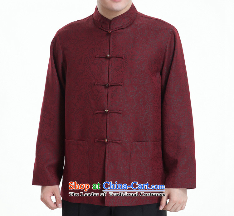 Mute the figure for men long-sleeved Tang dynasty male taxi Tang dynasty autumn blouses Kim scouring pads in the Tang-black 180/100(XXXL) older dad picture, prices, brand platters! The elections are supplied in the national character of distribution, so action, buy now enjoy more preferential! As soon as possible.