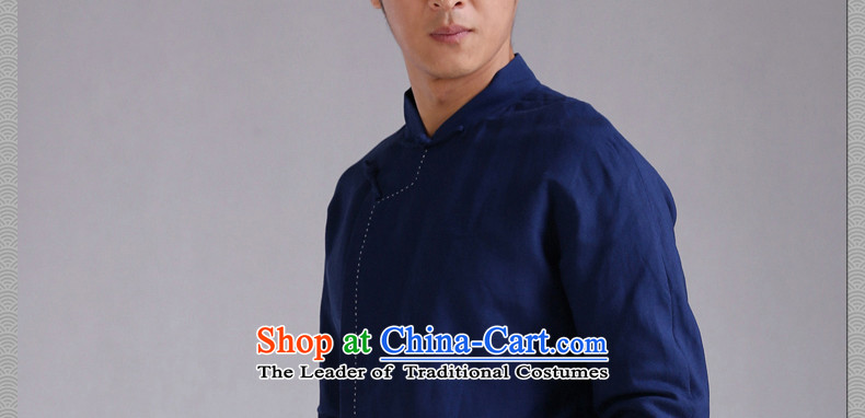 Cd 3 China wind is see Tang Dynasty Chinese ethnic costumes and Sau San cotton linen ball Leisure Services meditation jacket navy blue jumbo XL Photo, prices, brand platters! The elections are supplied in the national character of distribution, so action, buy now enjoy more preferential! As soon as possible.