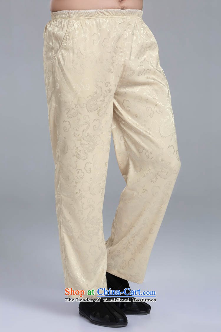 The dragon of Tang Dynasty trousers and pants kit supporting the elderly in the summer of Chinese national costumes Yellow XL Photo, prices, brand platters! The elections are supplied in the national character of distribution, so action, buy now enjoy more preferential! As soon as possible.