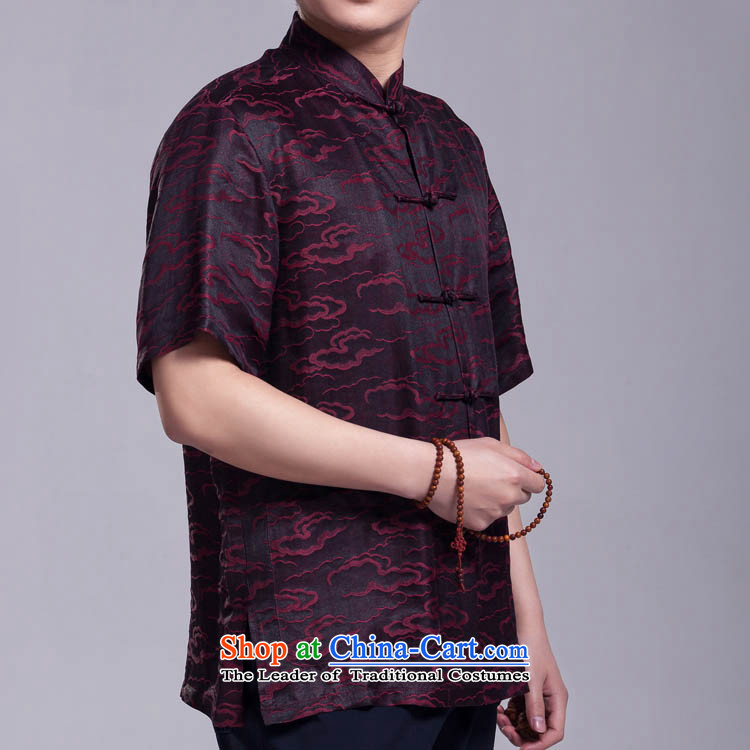 Xiangyun incense cloud yarn Tang dynasty men short-sleeved summer in older silk shirt figure 175/96(XL) picture, prices, brand platters! The elections are supplied in the national character of distribution, so action, buy now enjoy more preferential! As soon as possible.