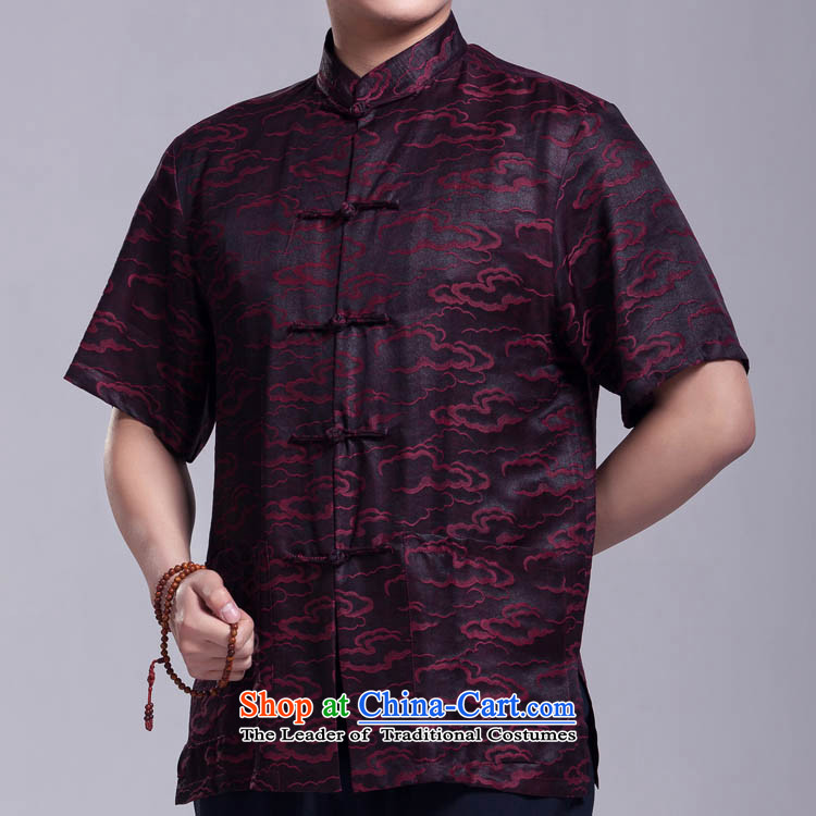 Xiangyun incense cloud yarn Tang dynasty men short-sleeved summer in older silk shirt figure 175/96(XL) picture, prices, brand platters! The elections are supplied in the national character of distribution, so action, buy now enjoy more preferential! As soon as possible.
