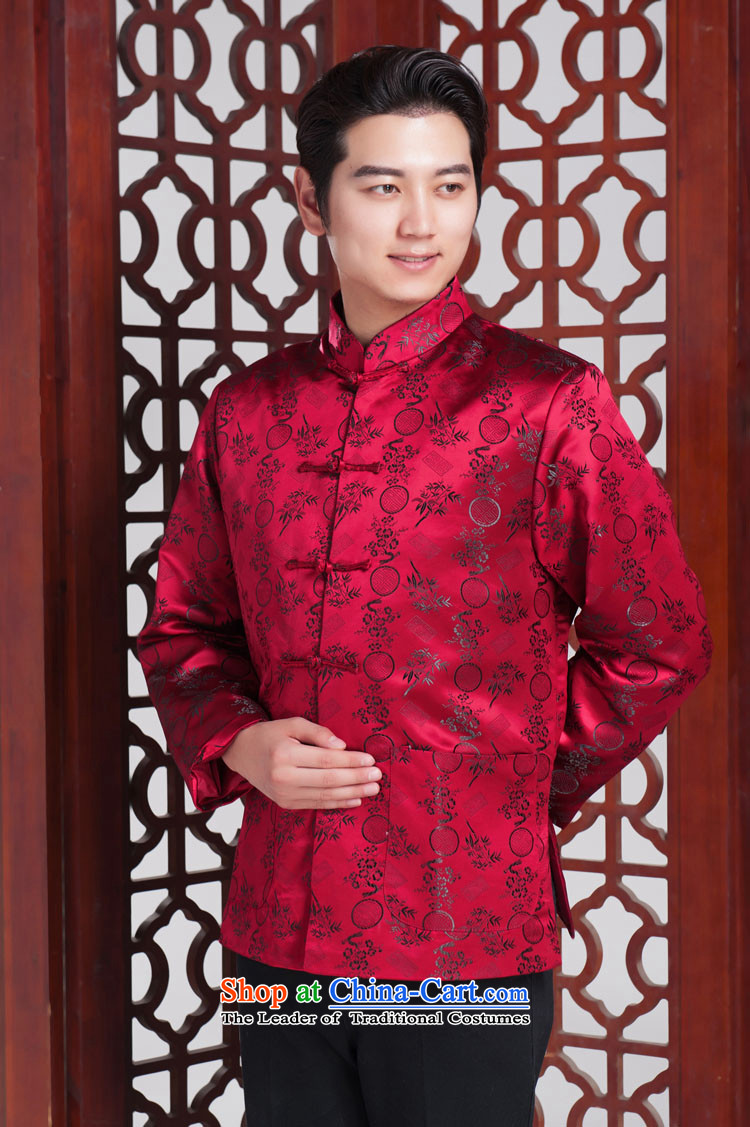 Matsutake men in Tang Dynasty older brocade coverlets Tang dynasty long-sleeved red autumn and winter 185/100(XXL) picture, prices, brand platters! The elections are supplied in the national character of distribution, so action, buy now enjoy more preferential! As soon as possible.