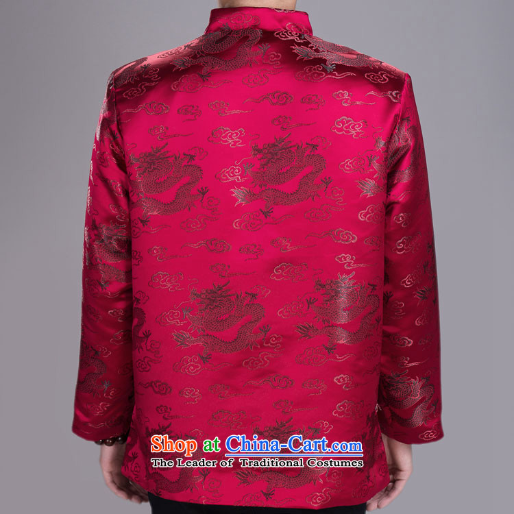 Jeon Yong-Tang dynasty male taxi Tang dynasty winter clothing in older winter robe jacket folder and drive port of red 175/96A(XXL) thick photo, prices, brand platters! The elections are supplied in the national character of distribution, so action, buy now enjoy more preferential! As soon as possible.
