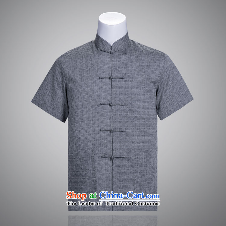 Days of the Tang dynasty men summer cotton linen Short-Sleeve Men in Tang Dynasty Chinese summer older Chinese tunic dark figure 185/104A(XXXXL) picture, prices, brand platters! The elections are supplied in the national character of distribution, so action, buy now enjoy more preferential! As soon as possible.