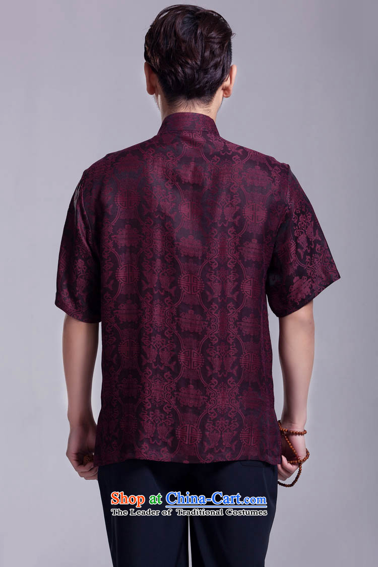 The Beas men Tang Dynasty Chinese elderly in Summer Scent cloud yarn silk shirt short-sleeved tray clip figure 170/88(L) collar picture, prices, brand platters! The elections are supplied in the national character of distribution, so action, buy now enjoy more preferential! As soon as possible.
