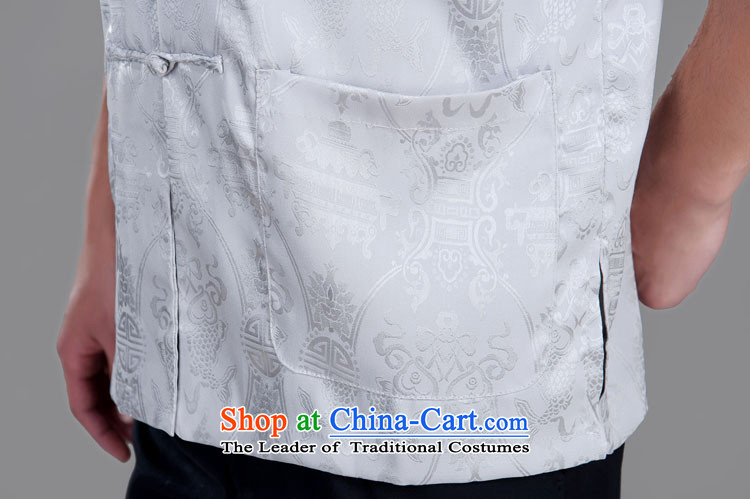 The Beas longevity in older men Tang dynasty summer short-sleeved T-shirt and Tang dynasty silk shirts in the summer of 2014 Red pictures, prices, 185/104A(XXXL) brand platters! The elections are supplied in the national character of distribution, so action, buy now enjoy more preferential! As soon as possible.