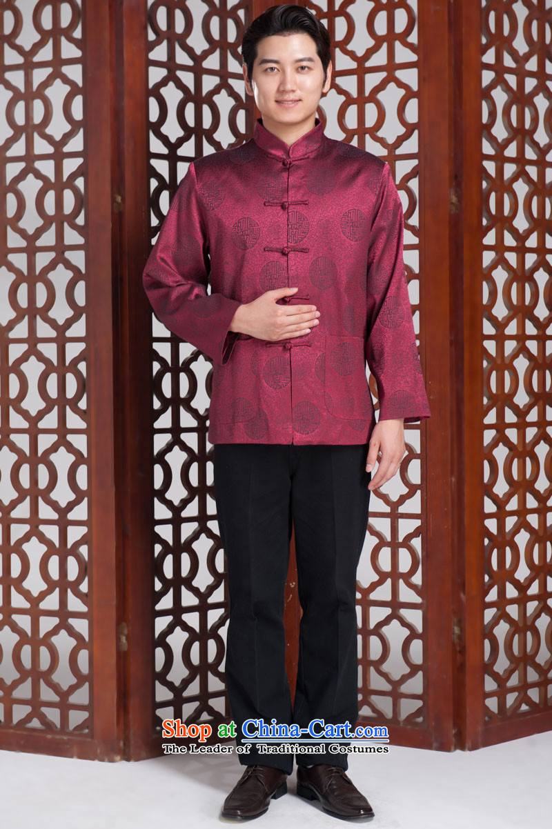 Millennium fu shou men in Tang Dynasty older Fall/Winter Collections long-sleeved brocade coverlets Tang jackets 180/100A(XXXL) Dark Blue Photo, prices, brand platters! The elections are supplied in the national character of distribution, so action, buy now enjoy more preferential! As soon as possible.