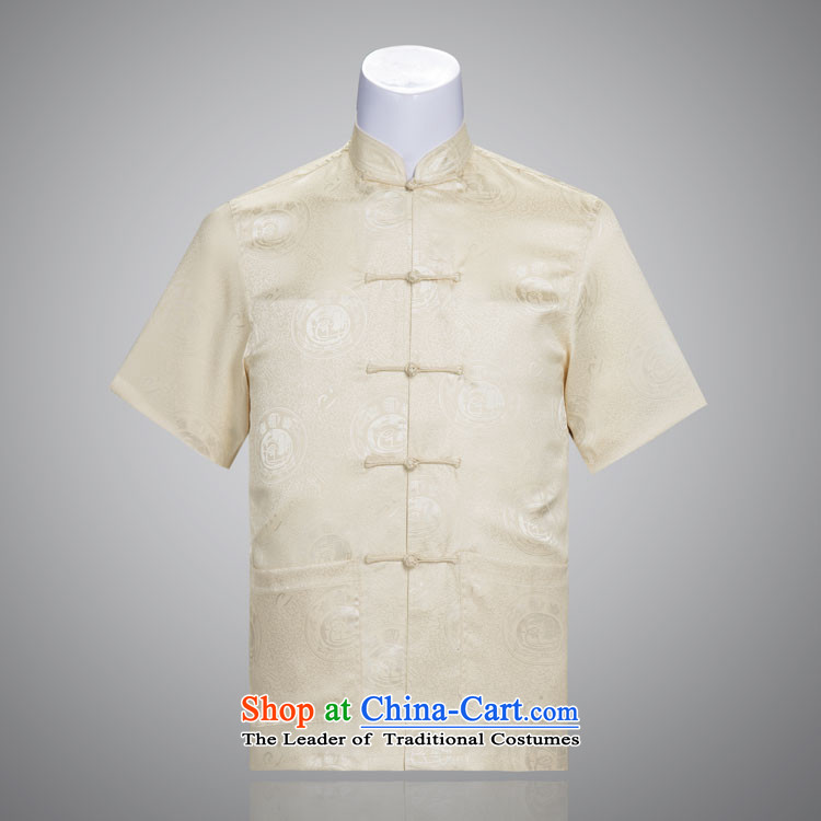 Tang Dynasty auspicious male short-sleeve Kit Man Tang Dynasty Package for older Chinese clothing summer short-sleeved gray 175/92(XL) picture, prices, brand platters! The elections are supplied in the national character of distribution, so action, buy now enjoy more preferential! As soon as possible.