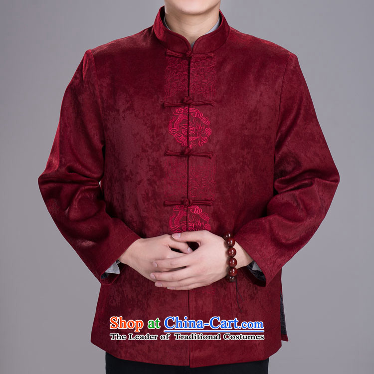 The elderly in the reunification men Tang Dynasty Winter Jackets Suede Tang dynasty wine red 170/92A(L) picture, prices, brand platters! The elections are supplied in the national character of distribution, so action, buy now enjoy more preferential! As soon as possible.