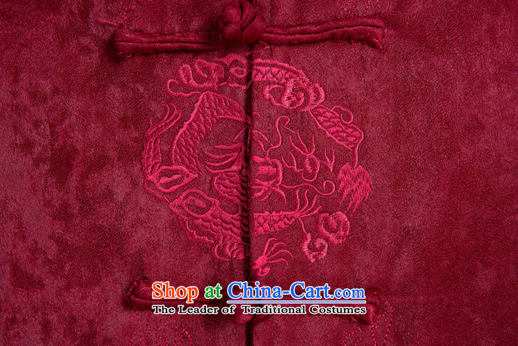 The elderly in the reunification men Tang Dynasty Winter Jackets Suede Tang dynasty wine red 170/92A(L) picture, prices, brand platters! The elections are supplied in the national character of distribution, so action, buy now enjoy more preferential! As soon as possible.