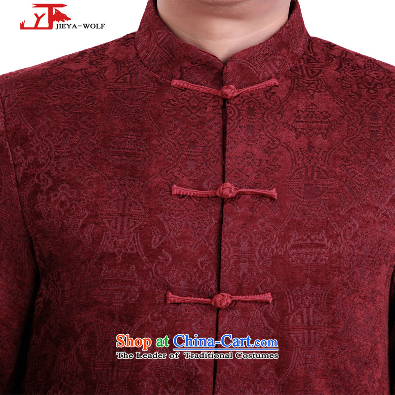 Tang Dynasty new JIEYA-WOLF Long-sleeve Our autumn and winter coats men Tang dynasty ãþòâ autumn and winter is smart casual clothes 0071339 red 190/XXXL,JIEYA-WOLF,,, shopping on the Internet