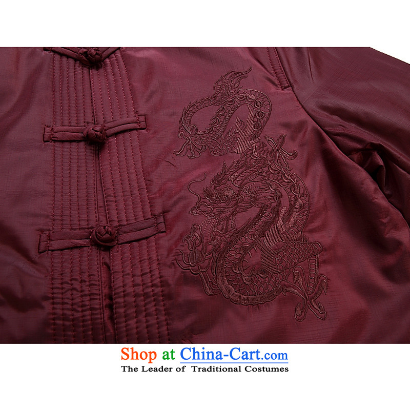 By order of the thre Bosnia and, in particular, the elderly in the long-sleeved male recommended Tang dynasty Mock-neck sheikhs wind Chinese Dragon Men's Jackets Tang black winter) thre Bosnia and lines (L/175, gesaxing) , , , shopping on the Internet