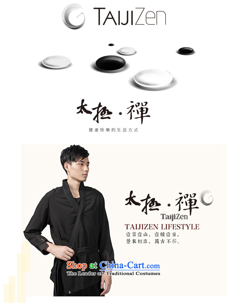 Tai Chi retreat 2014 new TAIJIZEN of autumn and winter stylish Tai Chi Boys a black long-sleeved clothing cloud hand jacket Black XL Photo, prices, brand platters! The elections are supplied in the national character of distribution, so action, buy now enjoy more preferential! As soon as possible.