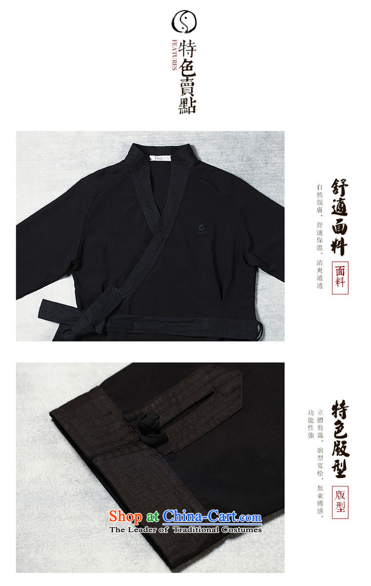 Tai Chi retreat 2014 new TAIJIZEN of autumn and winter stylish Tai Chi Boys a black long-sleeved clothing cloud hand jacket Black XL Photo, prices, brand platters! The elections are supplied in the national character of distribution, so action, buy now enjoy more preferential! As soon as possible.