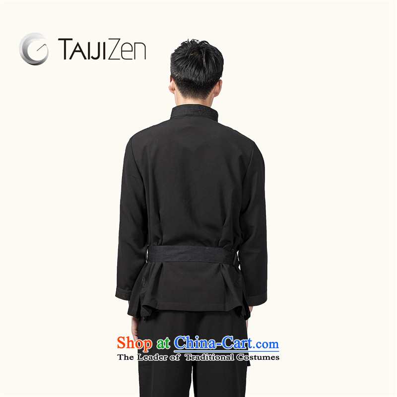 Tai Chi retreat 2014 new TAIJIZEN of autumn and winter stylish Tai Chi Boys a black long-sleeved clothing cloud hand XL,TAIJIZEN,,, black jacket shopping on the Internet