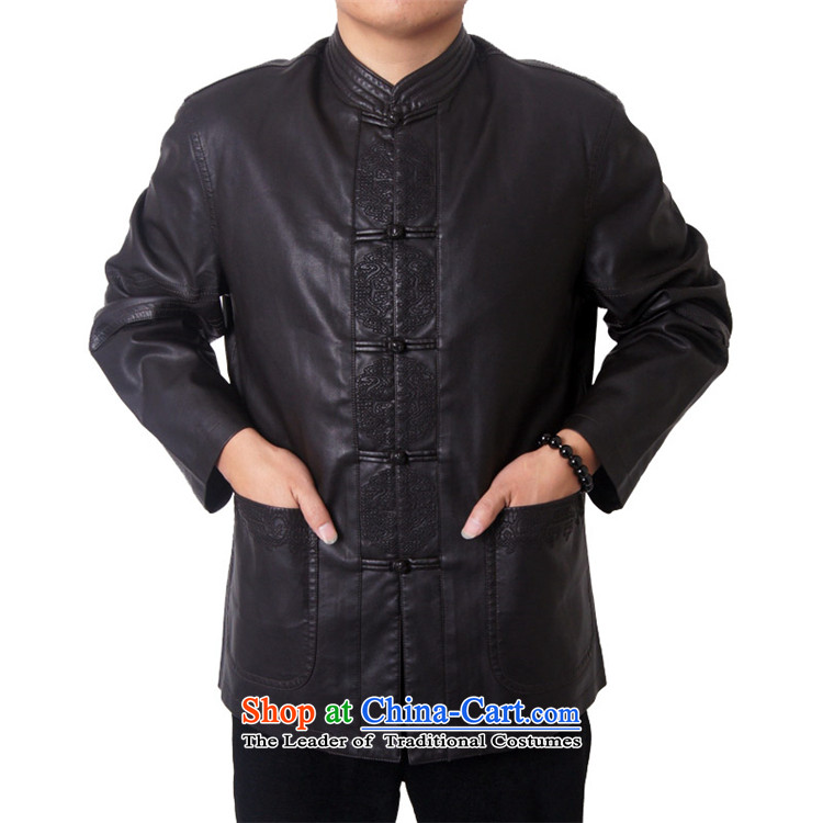 Mr Rafael Hui, the British mail package of Men's Mock-Neck upscale thick leather clothes men Imitated leather Tang Dynasty Chinese Tang dynasty collar PU jacket, black 170 PHOTO 818, prices, brand platters! The elections are supplied in the national character of distribution, so action, buy now enjoy more preferential! As soon as possible.