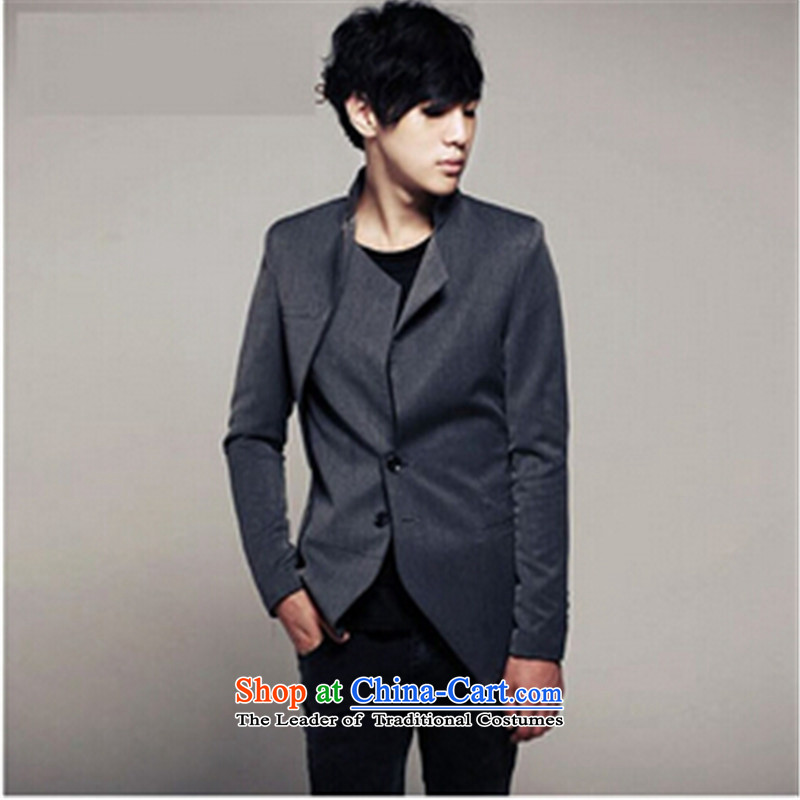 The new star of the Autumn m2monline2014 Chinese tunic, unique design tablets single row detained Korean men small business suit Sau San Men's Jackets carbon xl,m2monline,,, shopping on the Internet