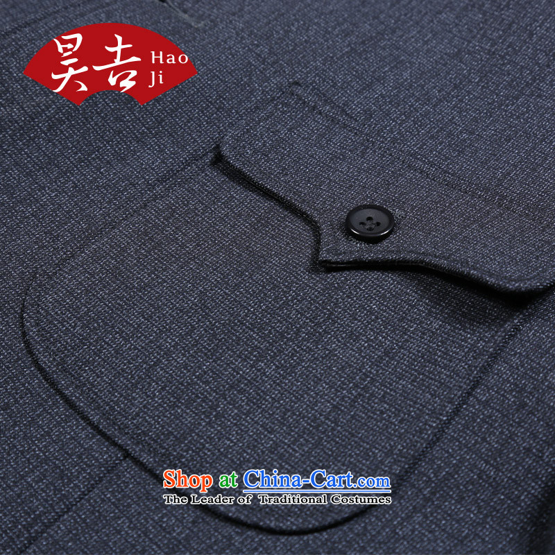 Ho Chi men aged Chinese tunic kit older persons men Zhongshan service load father Father Jacket Tang Chun, replacing dark, blue-gray聽70(165), Ho ji.... shopping on the Internet