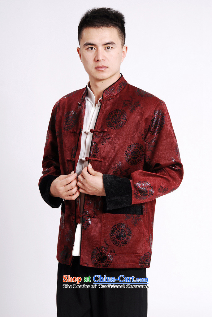 158 Jing Tang Dynasty Men long-sleeved sweater Tang blouses men's jacket water Sable Hair Tang Add Pictures thick red XXXL cotton, prices, brand platters! The elections are supplied in the national character of distribution, so action, buy now enjoy more preferential! As soon as possible.