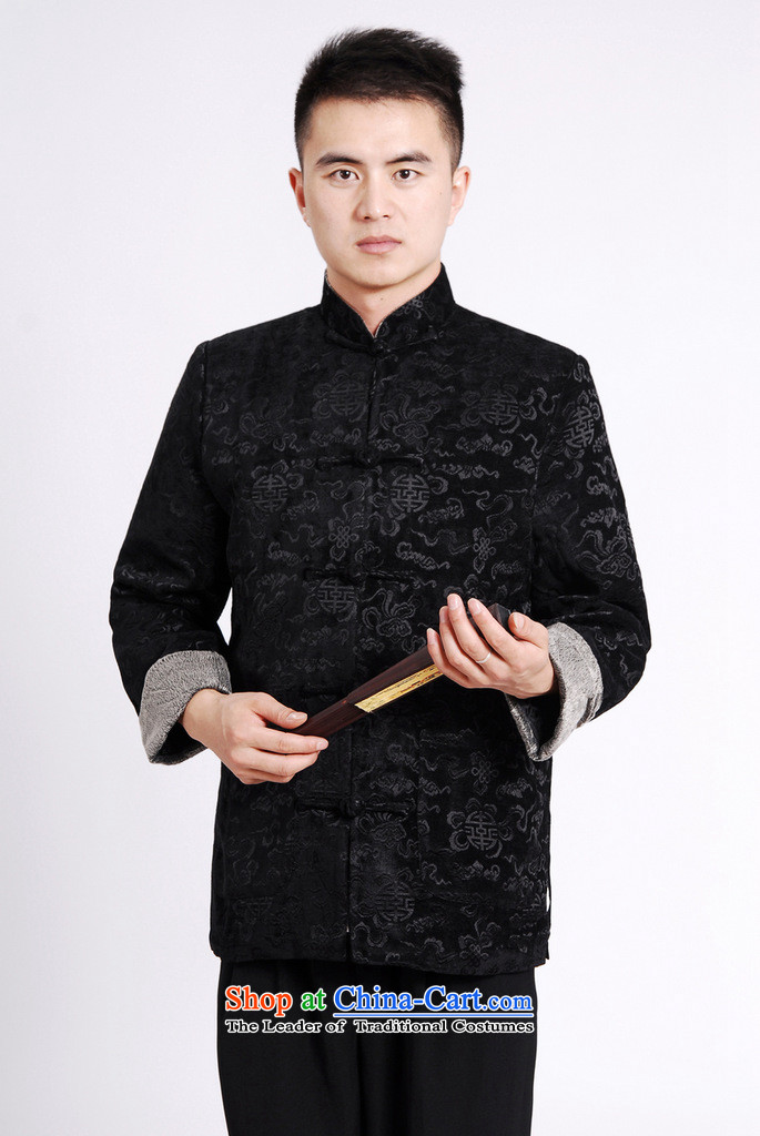 158 Jing Tang Dynasty Men long-sleeved sweater Tang blouses Men's Jackets Tang Add Pictures cotton waffle Black XL, prices, brand platters! The elections are supplied in the national character of distribution, so action, buy now enjoy more preferential! As soon as possible.