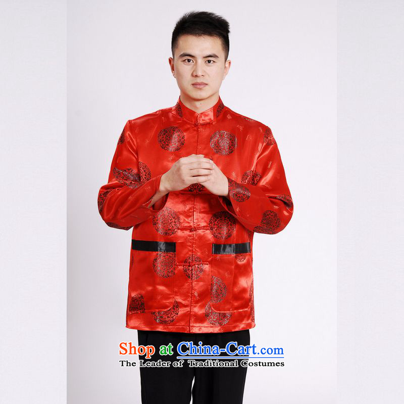 158 Jing in Tang Dynasty older collar China wind dress too Shou Yi wedding services will Chinese male Tang Red XXL