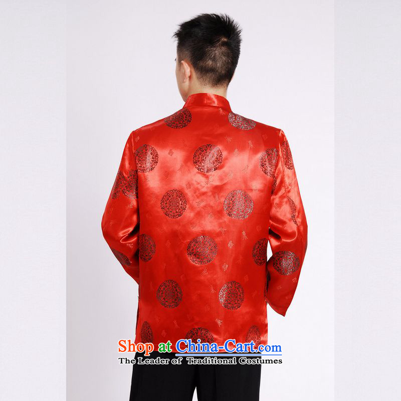 158 Jing in Tang Dynasty older collar China wind dress too Shou Yi wedding services will Chinese male red XXL, Tang Li Jing shopping on the Internet has been pressed.