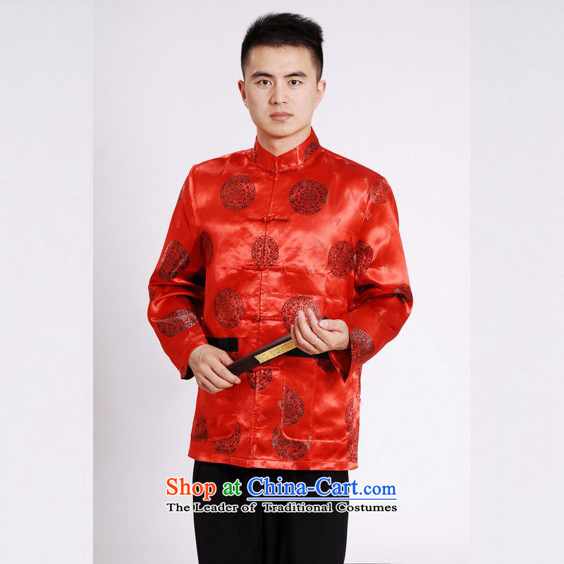 158 Jing in Tang Dynasty older collar China wind dress too Shou Yi wedding services will Chinese male red XXL, Tang Li Jing shopping on the Internet has been pressed.