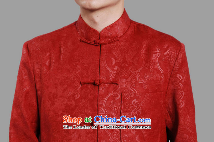 Shanghai, optimization options Tang Dynasty Men long-sleeved national costumes men Tang jackets collar embroidery Chinese dragon red L picture, prices, brand platters! The elections are supplied in the national character of distribution, so action, buy now enjoy more preferential! As soon as possible.