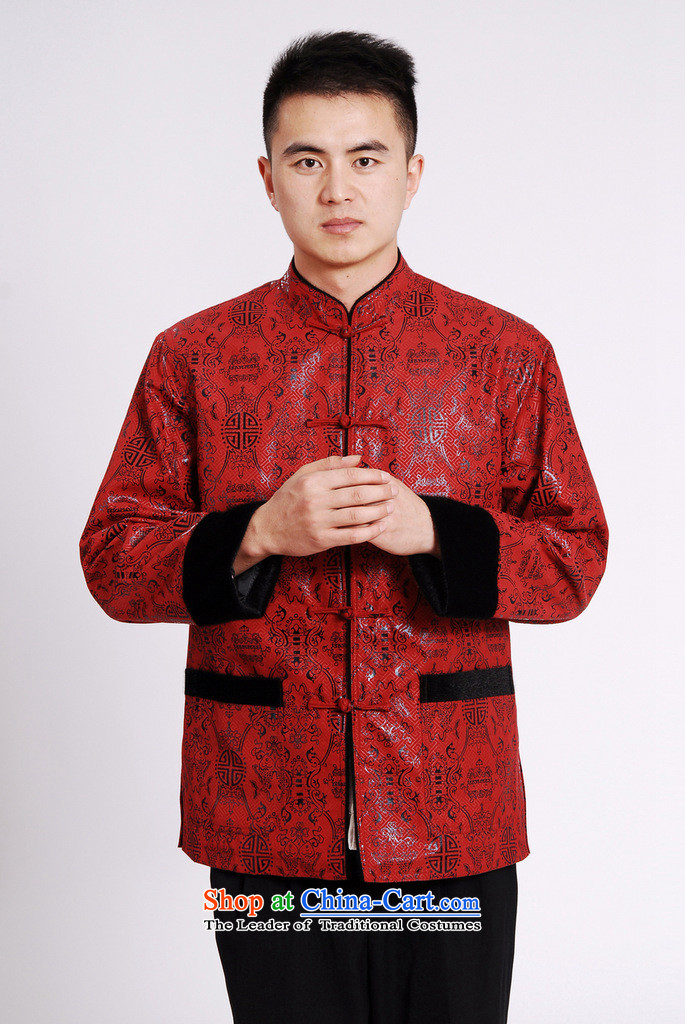 Ms Au King Mansion to Tang dynasty men long-sleeved sweater Tang blouses men's jacket water Sable Hair Tang add lint-free red XL pictures, M0040 price, brand platters! The elections are supplied in the national character of distribution, so action, buy now enjoy more preferential! As soon as possible.