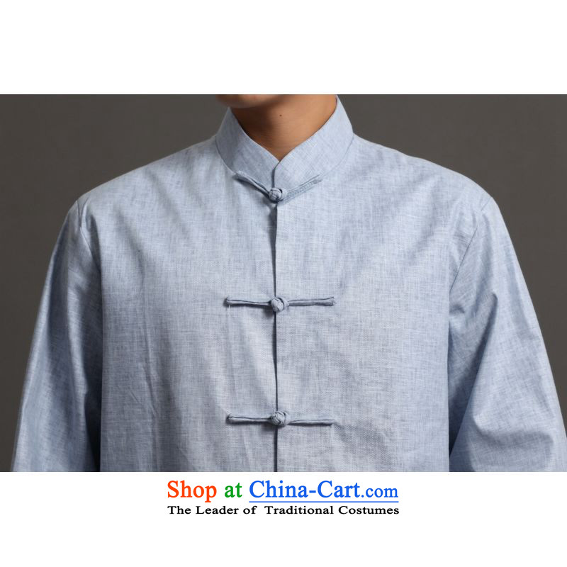 158 Jing Tang Dynasty Men long-sleeved sweater collar ethnic Han-tang - 2) 158 Jing.... XXXL, shopping on the Internet