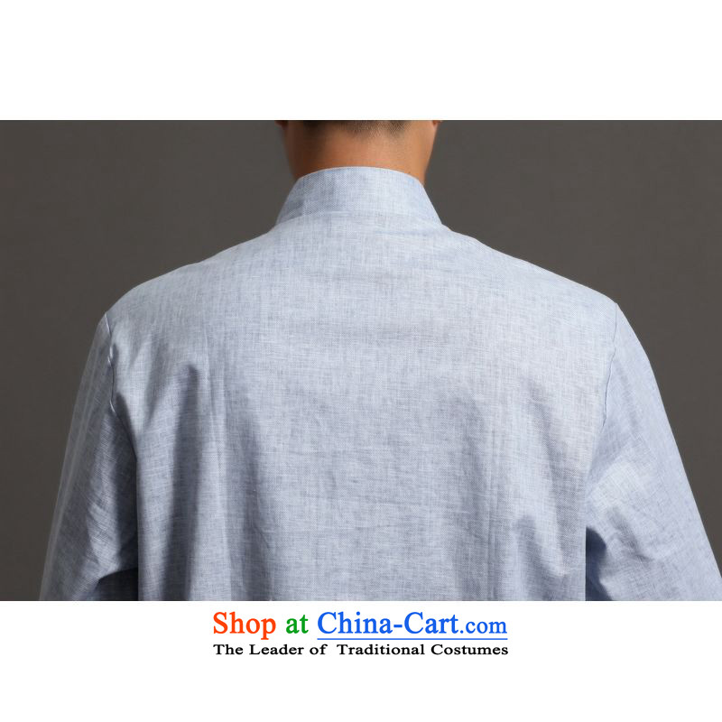 158 Jing Tang Dynasty Men long-sleeved sweater collar ethnic Han-tang - 2) 158 Jing.... XXXL, shopping on the Internet