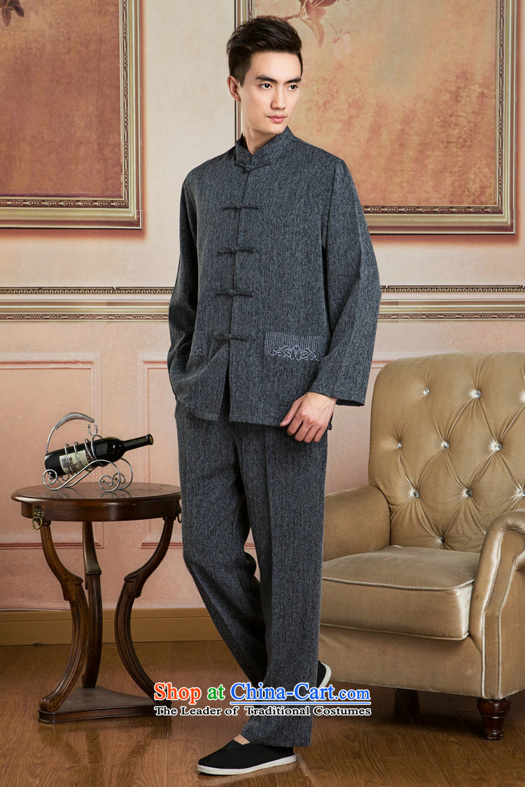158 Jing Tang Dynasty Men long-sleeved sweater cotton linen collar Tang Dynasty Package kung fu tai chi service kit shirt - 1) packaged XXXL picture, prices, brand platters! The elections are supplied in the national character of distribution, so action, buy now enjoy more preferential! As soon as possible.
