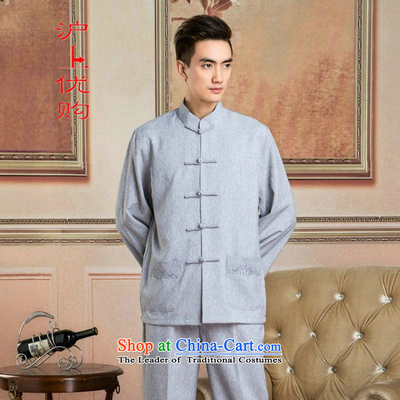 Shanghai, optimization options Tang Dynasty Men long-sleeved sweater cotton linen collar Tang dynasty kung fu tai chi Services - 2) Netherlands shirt , optimization options Shanghai M , , , shopping on the Internet