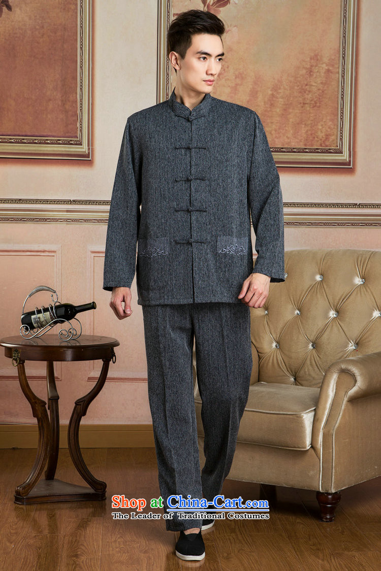 Shanghai, optimization options Tang Dynasty Men long-sleeved sweater cotton linen collar Tang Dynasty Package kung fu tai chi service kit shirt - 1) packaged XL Photo, prices, brand platters! The elections are supplied in the national character of distribution, so action, buy now enjoy more preferential! As soon as possible.