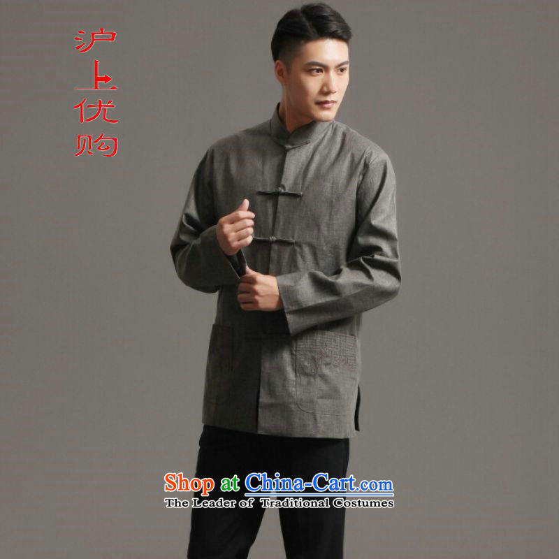 Shanghai, optimization options Tang dynasty long-sleeve sweater Men's Mock-Neck ethnic Han-tang?- 3_?XXL