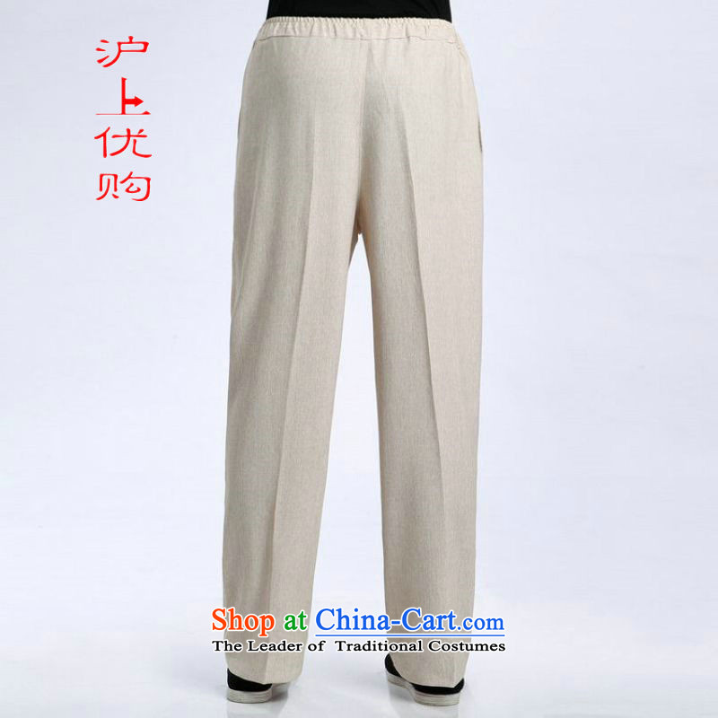 Shanghai, optimization options men Tang elastic waist pants cotton linen trousers and pants casual pants - 2 TROUTHES L, Shanghai, optimization options , , , shopping on the Internet