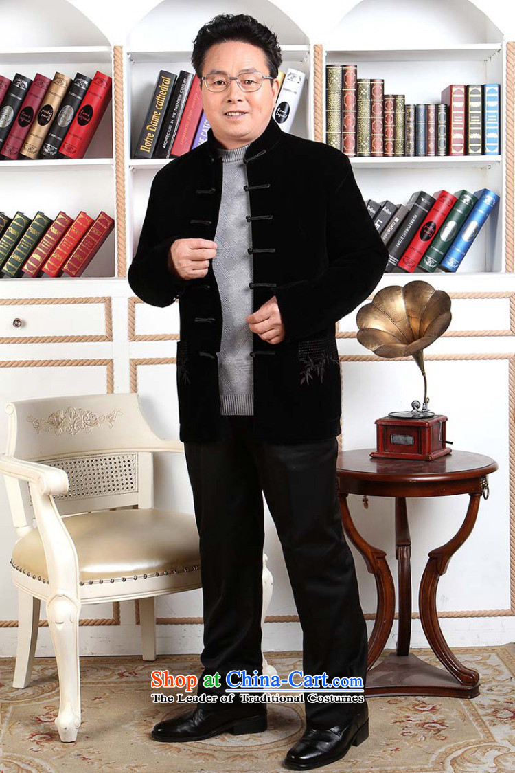 158 Jing Men long-sleeved sweater in Tang Dynasty older Mock-neck Tang dynasty men robe scouring pads made wedding dress - 1 black XL Photo, prices, brand platters! The elections are supplied in the national character of distribution, so action, buy now enjoy more preferential! As soon as possible.
