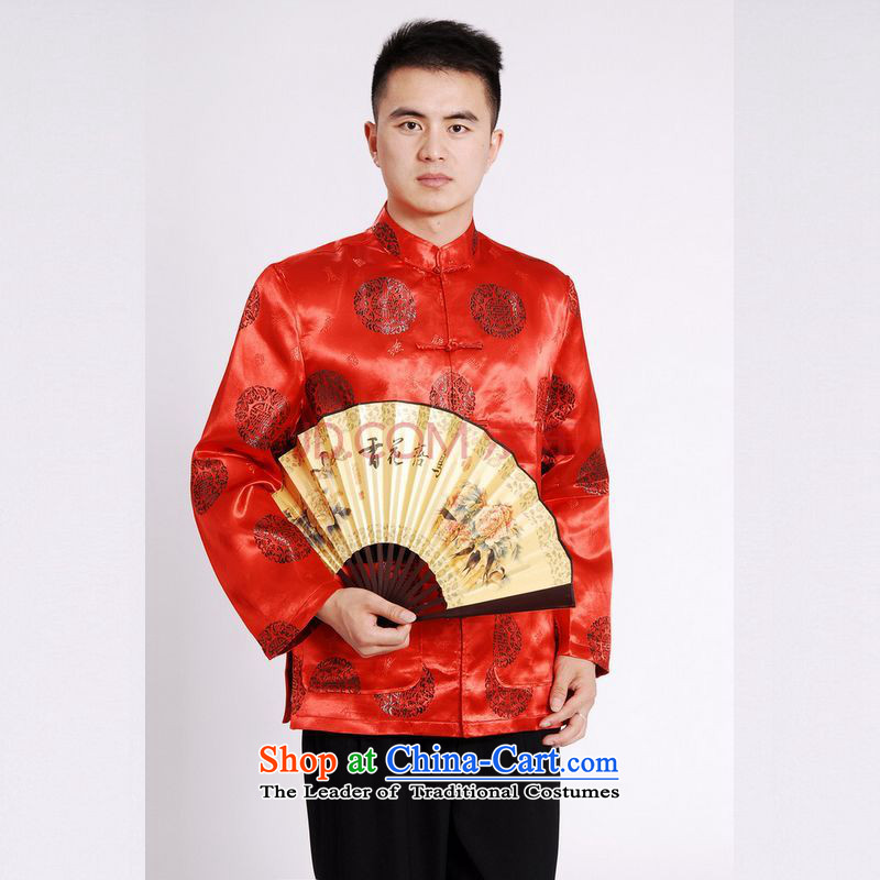Picking frequency in Tang Dynasty older collar China wind dress too Shou Yi wedding services will Chinese male Tang Red XXL, picking frequency , , , shopping on the Internet
