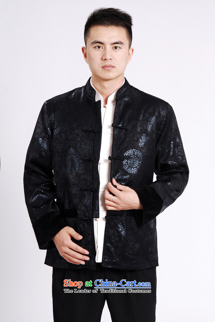 Picking Frequency Tang Dynasty Men long-sleeved sweater Tang blouses men's jacket water Sable Hair Tang add cotton waffle wine red M picture, prices, brand platters! The elections are supplied in the national character of distribution, so action, buy now enjoy more preferential! As soon as possible.