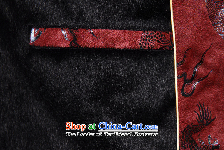 Picking Frequency Male jacket water Sable Hair Tang Add Tang dynasty lint-free men long-sleeved sweater Tang Dynasty Chinese dragon wine red M picture, prices, brand platters! The elections are supplied in the national character of distribution, so action, buy now enjoy more preferential! As soon as possible.