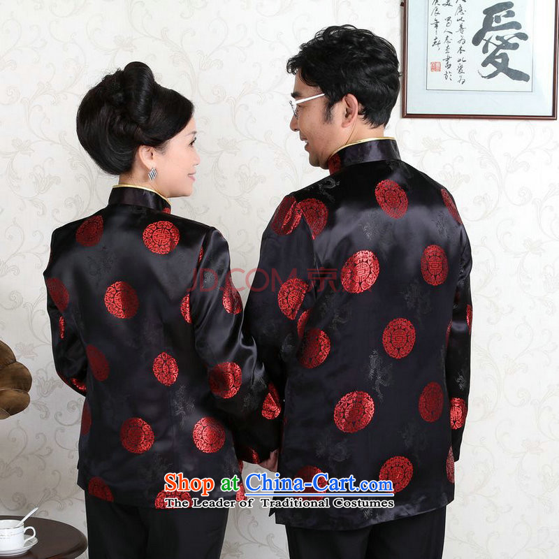 Picking frequency in Tang Dynasty older couples with collar China wind dress too Shou Yi wedding services will -D black women 3XL, picking frequency , , , shopping on the Internet